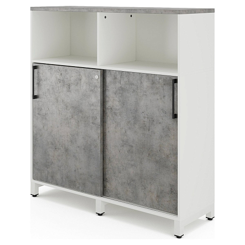 Шкаф открытый Kobor HK/2/1-120/60/M white/chicago