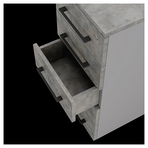 Тумба приставная Kobor TS5-40/70 aluminum/chicago