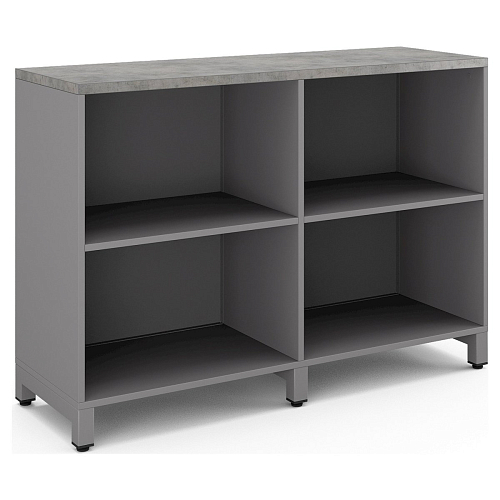 Шкаф открытый Kobor HO/2-120/40/M aluminum/chicago