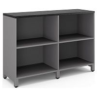 Шкаф открытый Kobor HO/2-120/40/M aluminum/wood