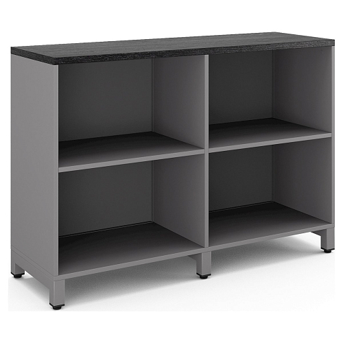 Шкаф открытый Kobor HO/2-120/40/M aluminum/wood