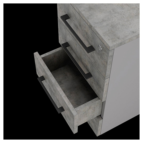 Тумба приставная Kobor TS4-40/80 aluminum/chicago