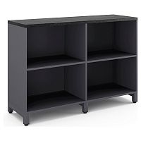 Шкаф открытый Kobor HO/2-120/40/M graphite/wood