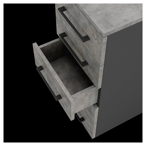 Тумба приставная Kobor TS5-40/80 black/chicago