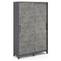 Гардероб-купе Kobor HG-120/40/M graphite/chicago