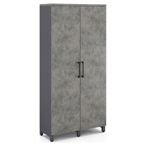 Гардероб распашной Kobor HRG-90/40/M graphite/chicago