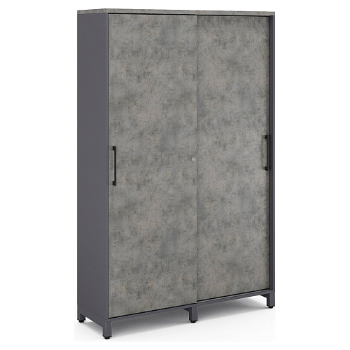 Гардероб-купе Kobor HG-120/60/M graphite/chicago