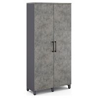 Гардероб распашной Kobor HRG-90/60/M graphite/chicago