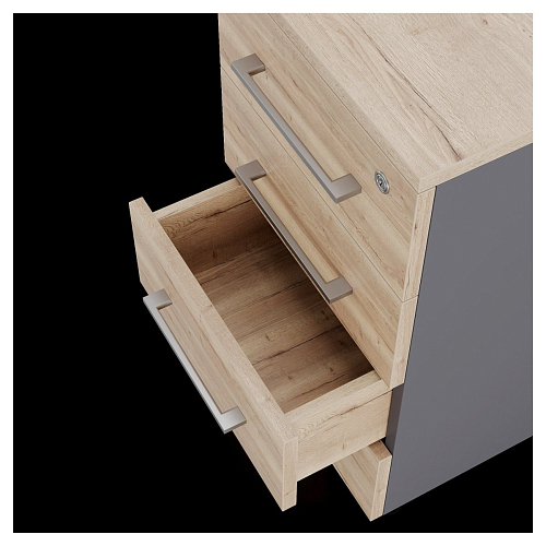 Тумба приставная Kobor TS4-40/60 graphite/natural