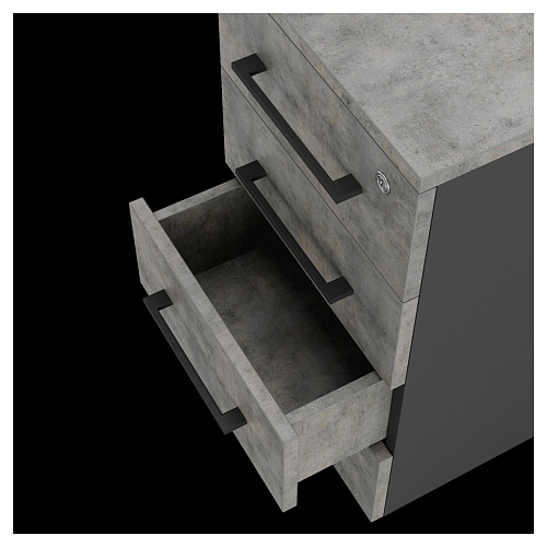 Тумба приставная Kobor TS4-40/60 black/chicago