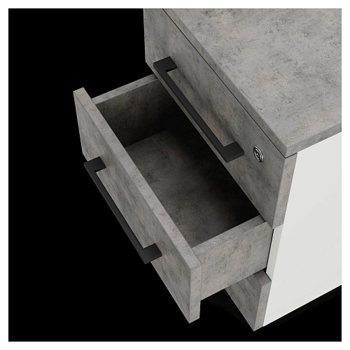 Тумба приставная Kobor TS3-40/70 white/chicago