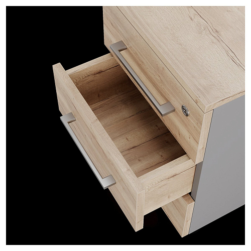 Тумба приставная Kobor TS3-40/70 aluminum/natural