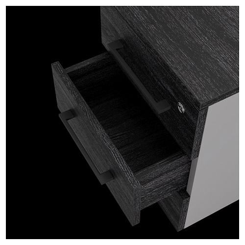 Тумба приставная Kobor TS3-40/60 aluminum/wood