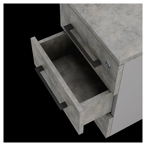 Тумба приставная Kobor TS3-40/80 aluminum/chicago