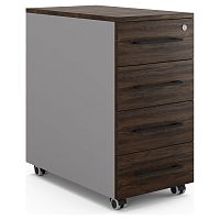 Тумба мобильная Kobor TM4-40/70 aluminum/charlston