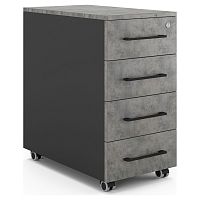 Тумба мобильная Kobor TM4-40/70 black/chicago