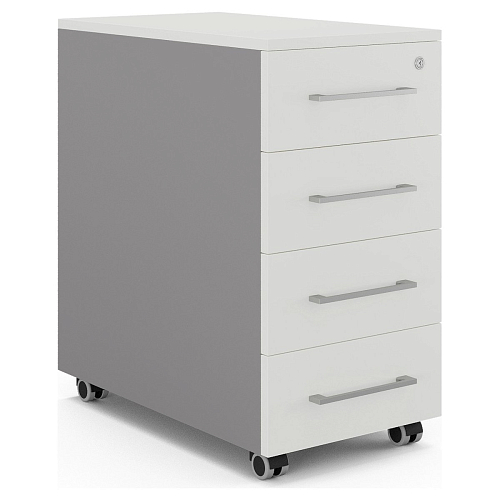 Тумба мобильная Kobor TM4-40/60 aluminum/premium