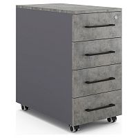 Тумба мобильная Kobor TM4-40/50 graphite/chicago