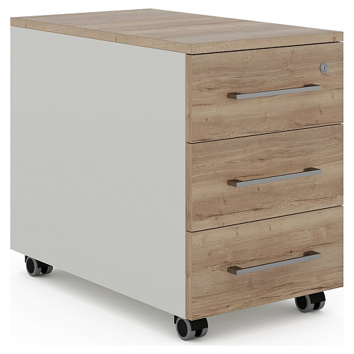 Тумба мобильная Kobor TM3-40/80 white/natural