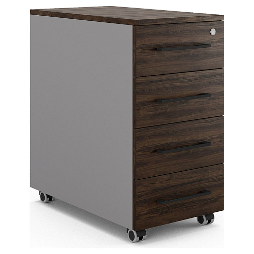 Тумба мобильная Kobor TM4-40/60 aluminum/charlston