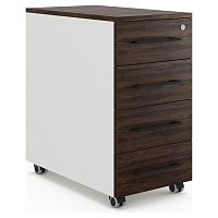 Тумба мобильная Kobor TM4-40/50 white/charlston