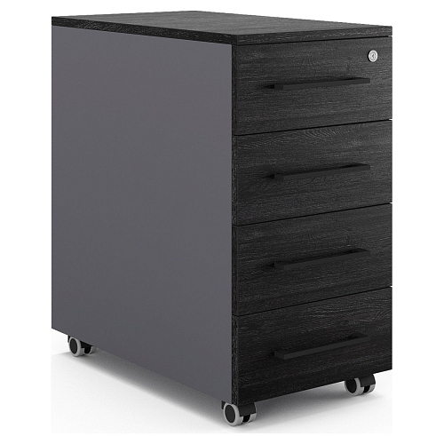 Тумба мобильная Kobor TM4-40/50 graphite/wood