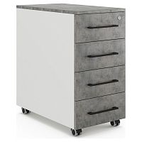 Тумба мобильная Kobor TM4-40/50 white/chicago