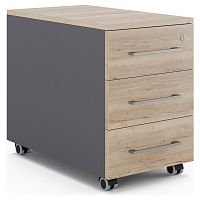 Тумба мобильная Kobor TM3-40/80 graphite/natural