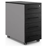 Тумба мобильная Kobor TM4-40/50 aluminum/wood