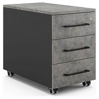 Тумба мобильная Kobor TM3-40/60 black/chicago