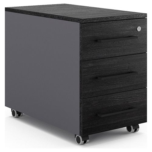 Тумба мобильная Kobor TM3-40/50 graphite/wood