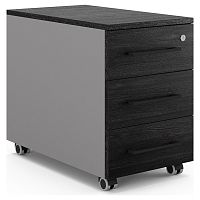 Тумба мобильная Kobor TM3-40/60 aluminum/wood