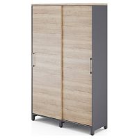 Шкаф-купе гардероб Kobor HKG/5-120/40/M graphite/natural