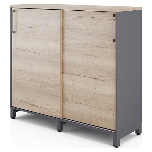 Шкаф-купе Kobor HK/3-120/60/M graphite/natural