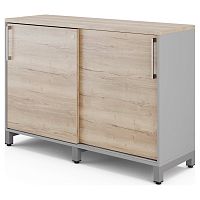 Шкаф-купе Kobor HK/2-120/60/M aluminum/natural