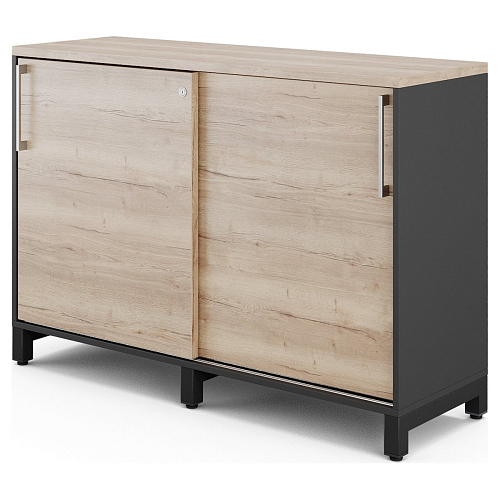 Шкаф-купе Kobor HK/2-120/60/M black/natural