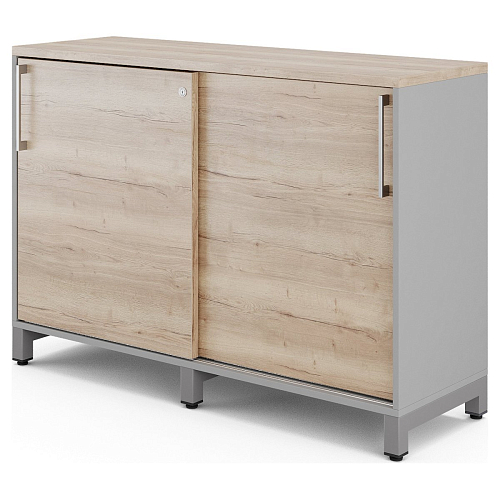 Шкаф-купе Kobor HK/2-120/40/M aluminum/natural