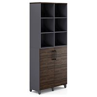 Шкаф распашной Kobor HR/3/3-90/40/M graphite/charlston