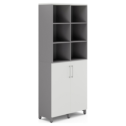 Шкаф распашной Kobor HR/3/3-90/40/M aluminum/premium