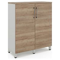 Шкаф распашной Kobor HR/3-90/40/M white/natural