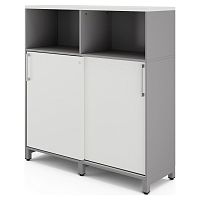 Шкаф открытый Kobor HK/2/1-120/60/M aluminum/premium