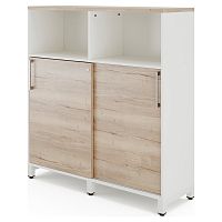 Шкаф открытый Kobor HK/2/1-120/60/M white/natural