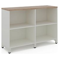 Шкаф открытый Kobor HO/2-120/40/M white/natural