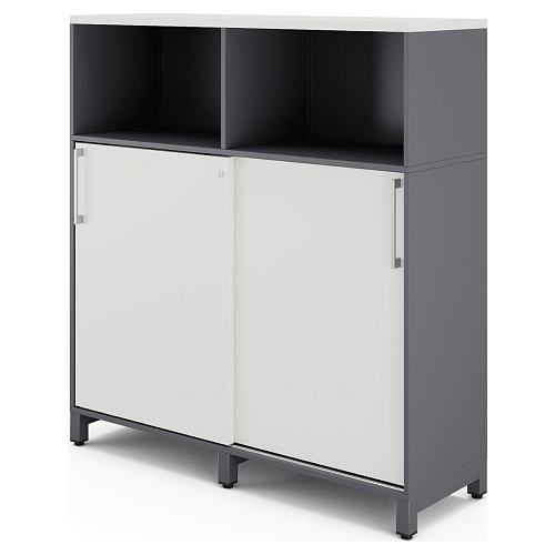 Шкаф открытый Kobor HK/2/1-120/40/M graphite/premium