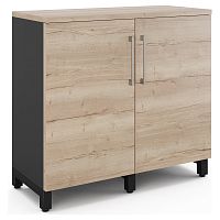 Шкаф распашной Kobor HR/2-90/60/M black/natural