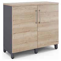 Шкаф распашной Kobor HR/2-90/60/M graphite/natural