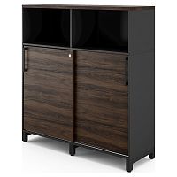 Шкаф открытый Kobor HK/2/1-120/60/M black/charlston