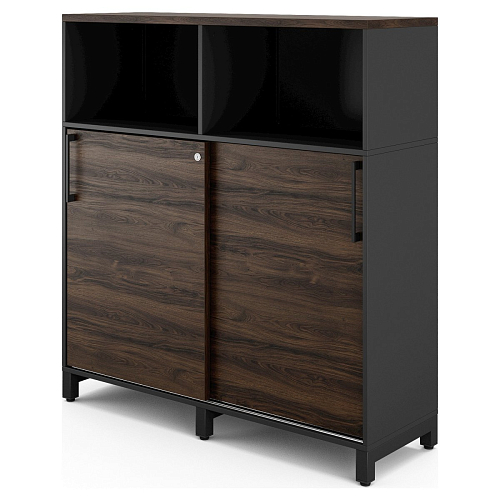 Шкаф открытый Kobor HK/2/1-120/60/M black/charlston