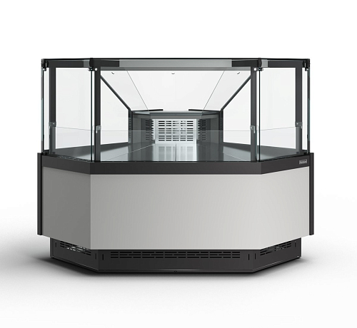 Холодильная витрина Полюс Carboma GC110 VV-5-1 внешний угол с боковинами (версия 2.0) (9006-0430)