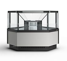Холодильная витрина Полюс Carboma GC110 VM-5-1 внешний угол с боковинами (версия 2.0) (9006-0430)